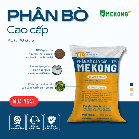 Phân bò cao cấp Mekong TTS 40dm3