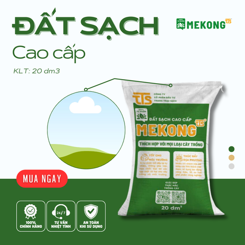 Đất Sạch Cao Cấp Mekong TTS 20dm3
