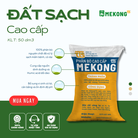 Đất Sạch Cao Cấp Mekong TTS 50dm3