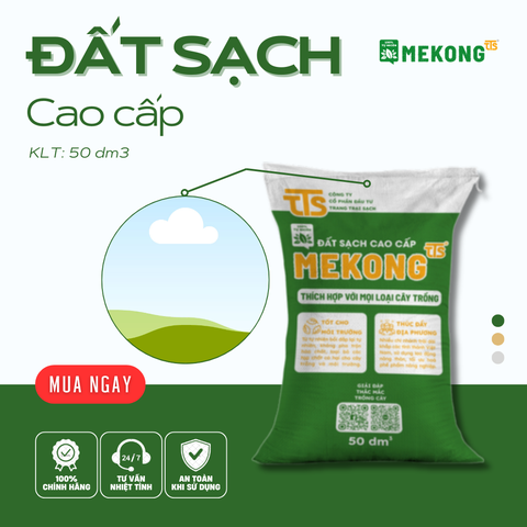 Đất Sạch Cao Cấp Mekong TTS 50dm3