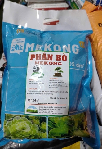 Giá thể Phân bò Mekong TTS 5dm3