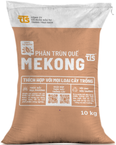 Trùn quế nguyên liệu (Phân Trùn quế MeKong 10kg/bao)