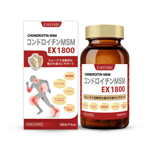 Viên Uống Bổ Xương Khớp Sụn Cá Mập Cao Cấp Chondroitin MSM Ex1800 Eikenbi [180 viên]
