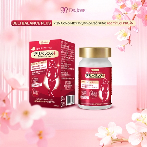 Men Phụ Khoa Bổ Sung 600 Tỷ Lợi Khuẩn Deli Balance Plus Dr.Josei [60 Viên]