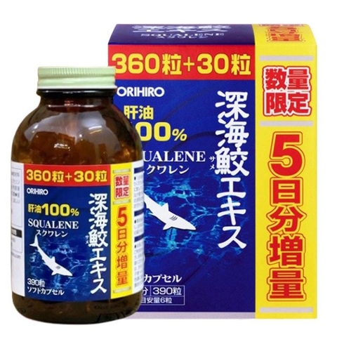 Viên Uống Dầu Cá Orihiro Squalene Nhật Bản [390 Viên]