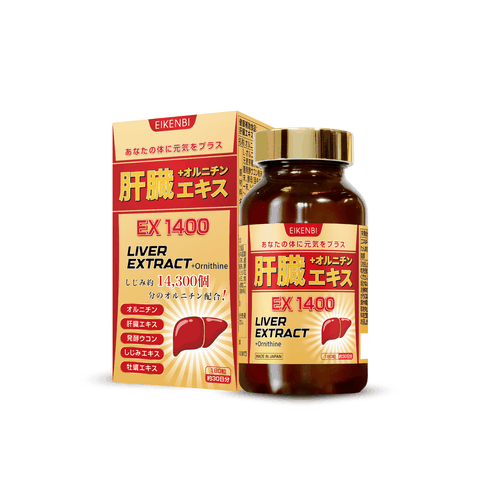 Viên Uống Bổ Gan Thải Độc Liver Extract+ Orithine Ex1400 Eikenbi [180 viên]
