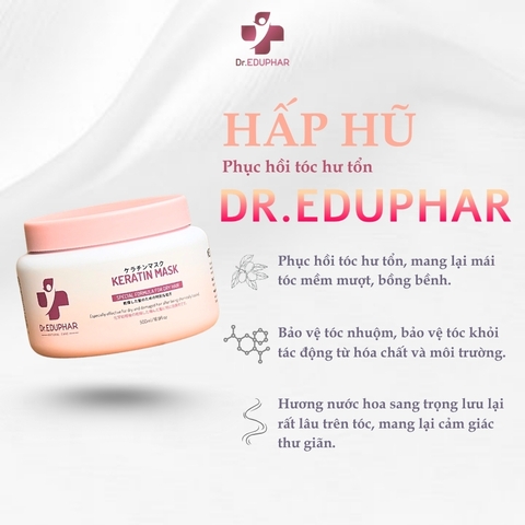 MẶT LẠ PHỤC HỒI TÓC KERATIN THUẦN CHAY DR. EDUPHAR (DẠNG HŨ)