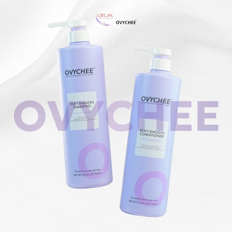 Cặp gội xả OVYCHEE SILKY SMOOTH 1000ML
