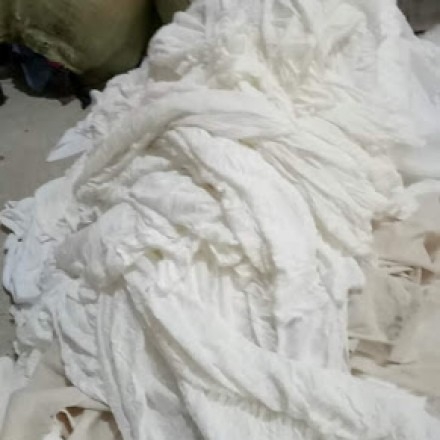 Giẻ lau cotton trắng