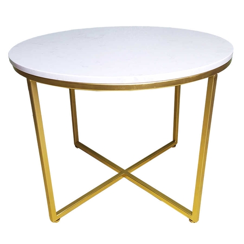 Bàn sofa chân chữ thập mặt đá gọn cho căn hộ BTS-78