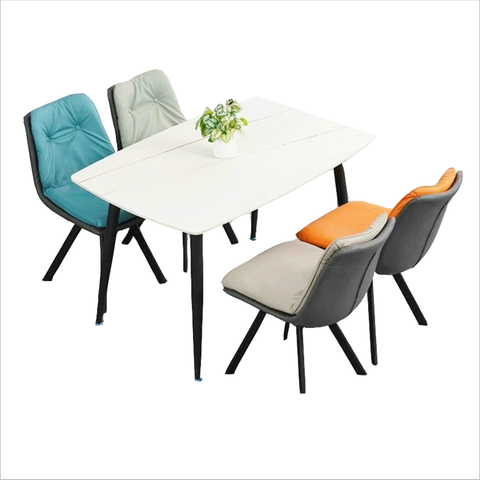 Bộ bàn ăn mặt đá 4 ghế hiện đại BBA-63