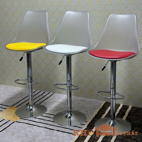 Ghế quầy bar mặt nhựa lót nệm GBB-21