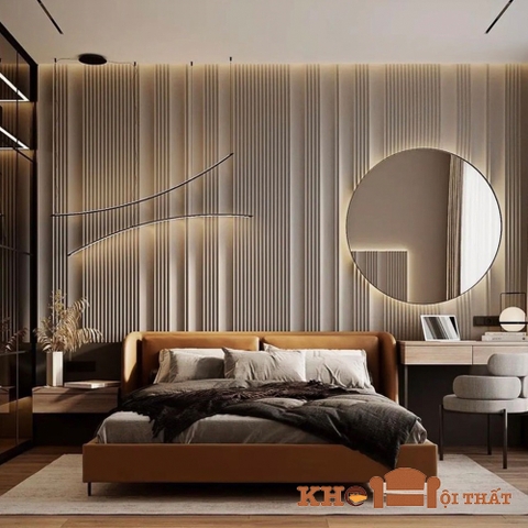 Giường nệm bọc da sang trọng GNC-13