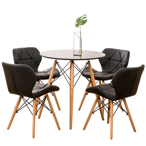 Bộ bàn tiếp khách 4 ghế nhỏ gọn công ty BBC-29