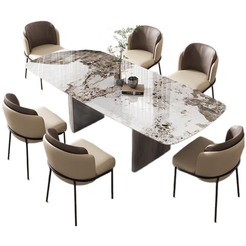 Bộ bàn ăn cao cấp 6 ghế minotti BBA-36