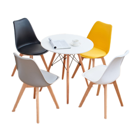 Bộ bàn tròn và 4 ghế tiếp khách cho showroom BBC-02