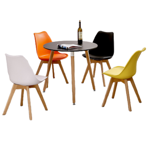 Bộ bàn tròn 3 chân và 4 ghế tiếp khách cho showroom BBC-03