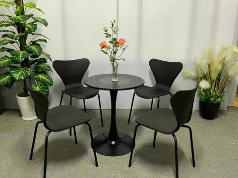 Bộ bàn 4 ghế nhựa cho quán cafe BCC-21