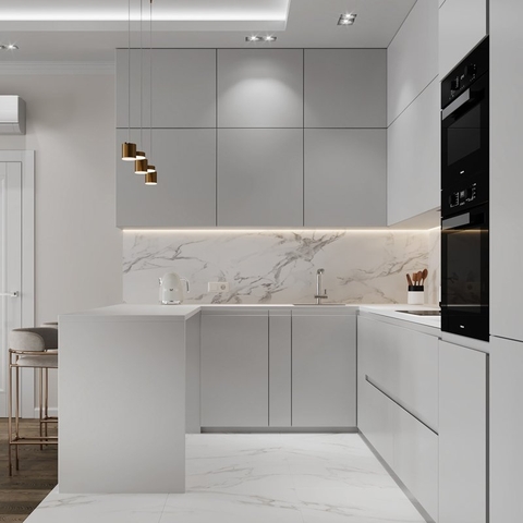 Tủ bếp gỗ công nghiệp TB-01