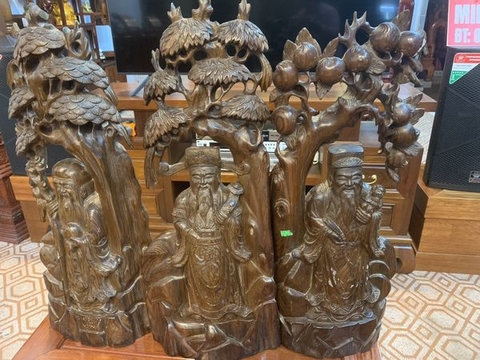 Tượng Tam Đa gỗ Bách Xanh