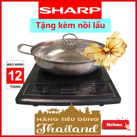 Bếp từ đơn SHARP kèm nồi inox