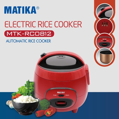 Nồi cơm điện Matika 0.8L