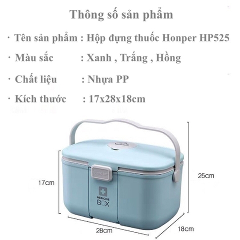 Hộp đựng thuốc honper đa năng