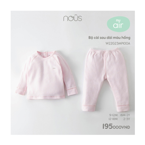 Bộ cài sau dài màu hồng