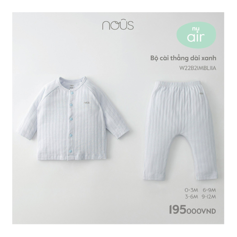 Bộ cài thẳng dài xanh