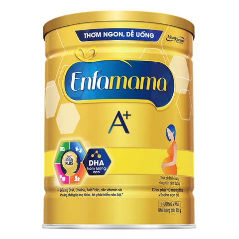 Sữa Enfamama A+ 360 Brain Plus hương vani 830g