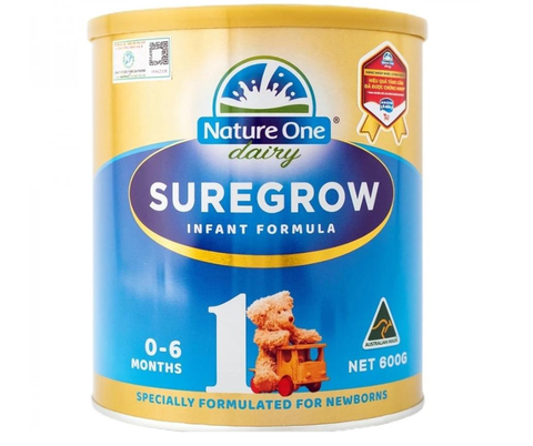 Sữa tăng cân Nature One SureGrow số 1 cho bé từ 0-6 tháng tuổi