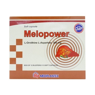 Thuốc Melopower 300mg Mediplantex điều trị tăng amoniac huyết (12 vỉ x 5 viên)