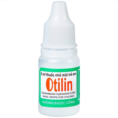 Thuốc nhỏ mũi Otilin 0.05% Pharbaco giảm ngạt mũi, sung huyết (8ml)