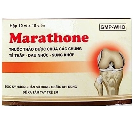 Thuốc Marathone Foripharm điều trị phong tê thấp, viêm khớp (10 vỉ x 10 viên)