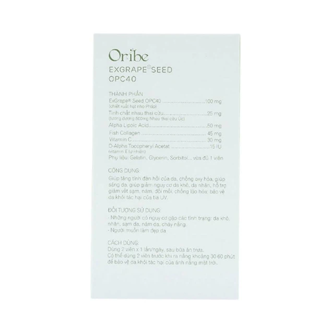 Viên uống Oribe Exgrape Seed OPC40 hỗ trợ đẹp da chống lão hóa (30 viên)