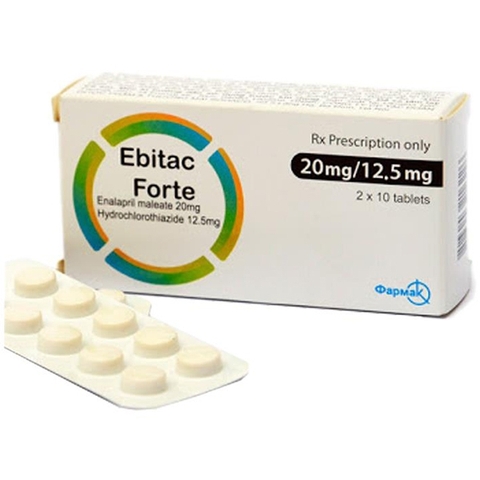 Ebitac Forte 20mg/12.5mg: Thuốc điều trị tăng huyết áp