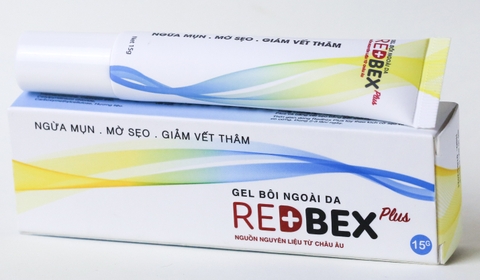 Thuốc Redbex Plus 15g làm giảm mụn trứng cá, thâm sẹo