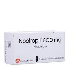 Thuốc Nootropyl 800mg GSK điều trị hội chứng tâm thần (3 vỉ x 15 viên)