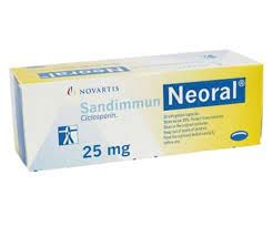 Thuốc Neoral 25mg dùng trong ghép tủy xương, ghép tạng (5 vỉ x 10 viên)