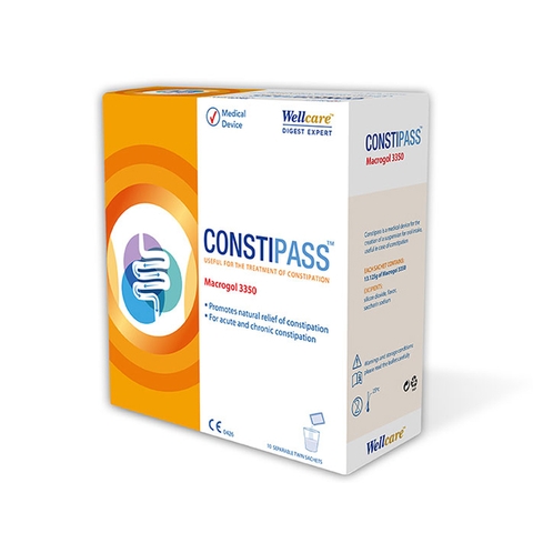 Bột nhuận tràng Constipass Wellcare điều trị táo bón (20 gói)