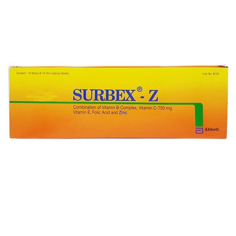 Surbex - Z (10 vỉ x 10 viên/hộp)