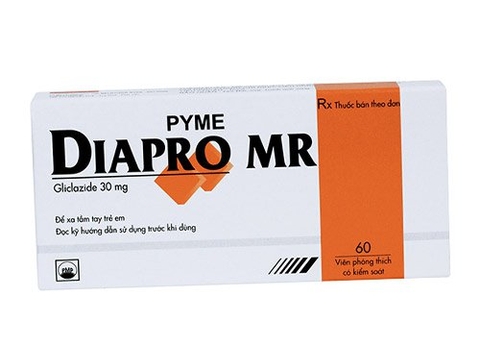 Pyme Diapro MR Gliclazide 30mg - Điều trị đái tháo đường type II không phụ thuộc vào insulin.