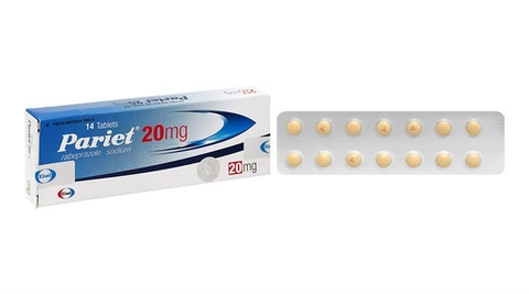 Thuốc Pariet 20mg Eisai điều trị loét dạ dày lành tính (1 vỉ x 14 viên)