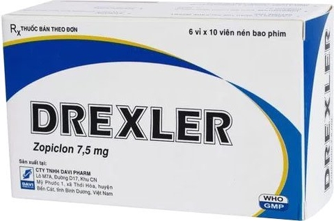 Thuốc Drexler 7.5mg trị rối loạn giấc ngủ (6 vỉ x 10 viên)
