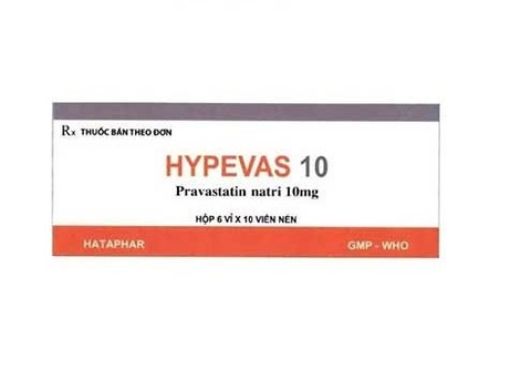 Hypevas 10mg Điều trị tăng Cholesterol máu (hộp 6 vỉ x 10 viên )