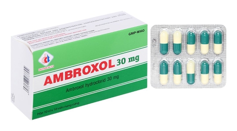 Ambroxol 30mg (Hộp 10 vỉ x 10 viên)