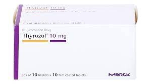 Thuốc Thyrozol 10mg Merck điều trị cường giáp (10 vỉ x 10 viên)