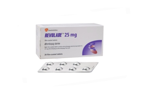 Revolade 25mg trị xuất huyết giảm tiểu cầu miễn dịch (4 vỉ x 7 viên)