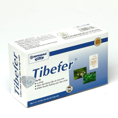 Đại tràng TIBEFER hộp 5 vỉ x 10 viên