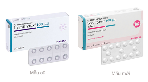 Levothyrox 100µg điều trị bệnh lý tuyến giáp (2 vỉ x 15 viên)